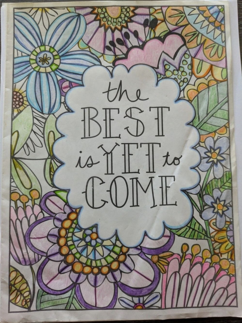 Floral Inspirational Wall Art Print